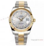 Super Clone Rolex Datejust II JVS 3235 and 72 Power Reserve Watch DJII Silver Dial